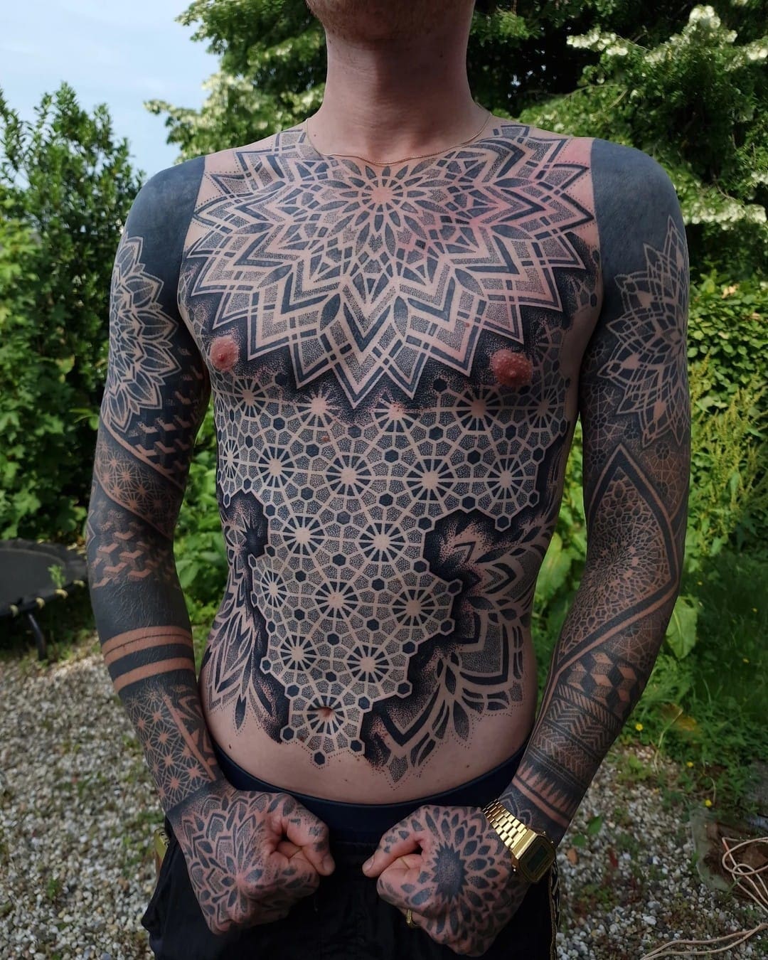 Dotwork bodysuit
