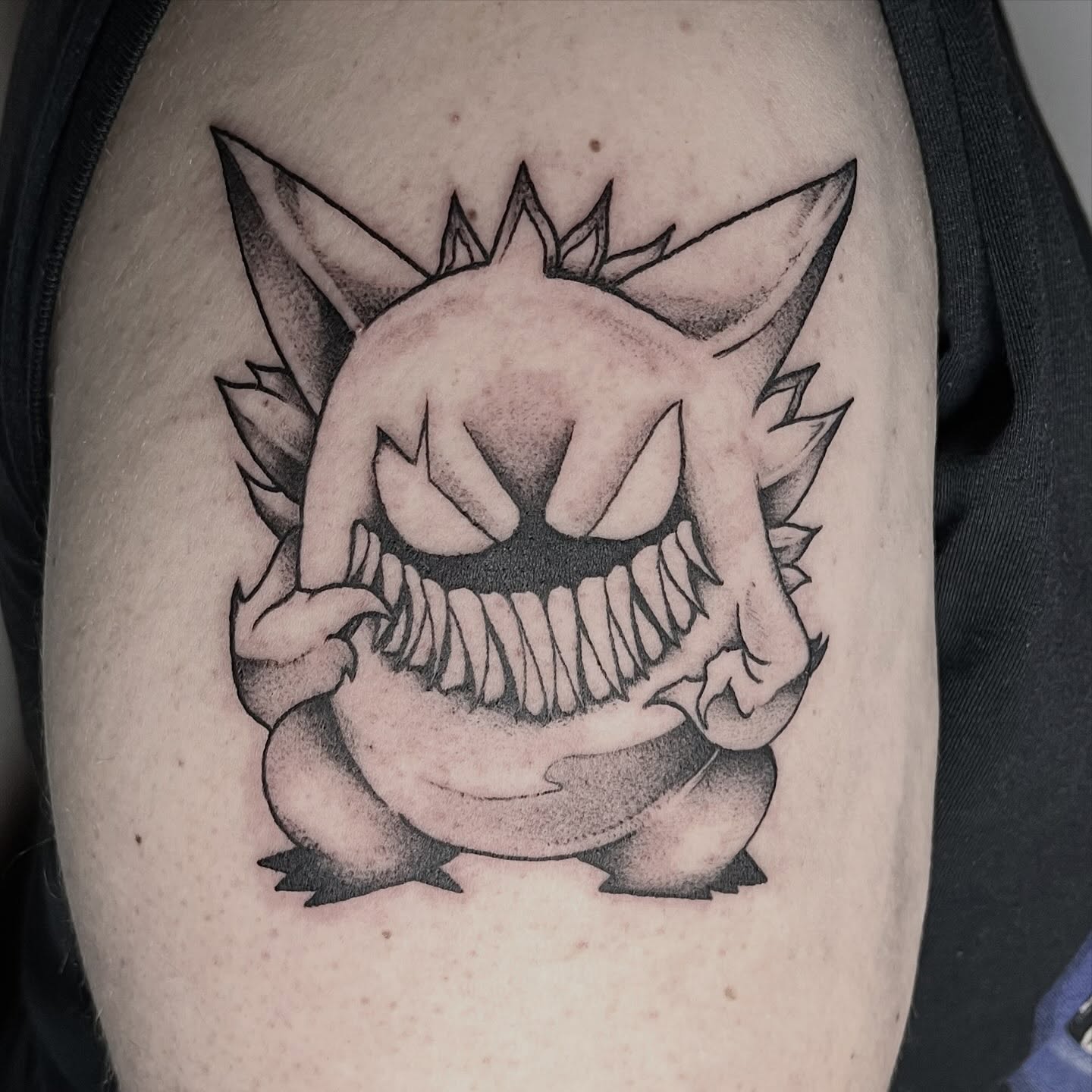 Creepy Gengar Tattoo