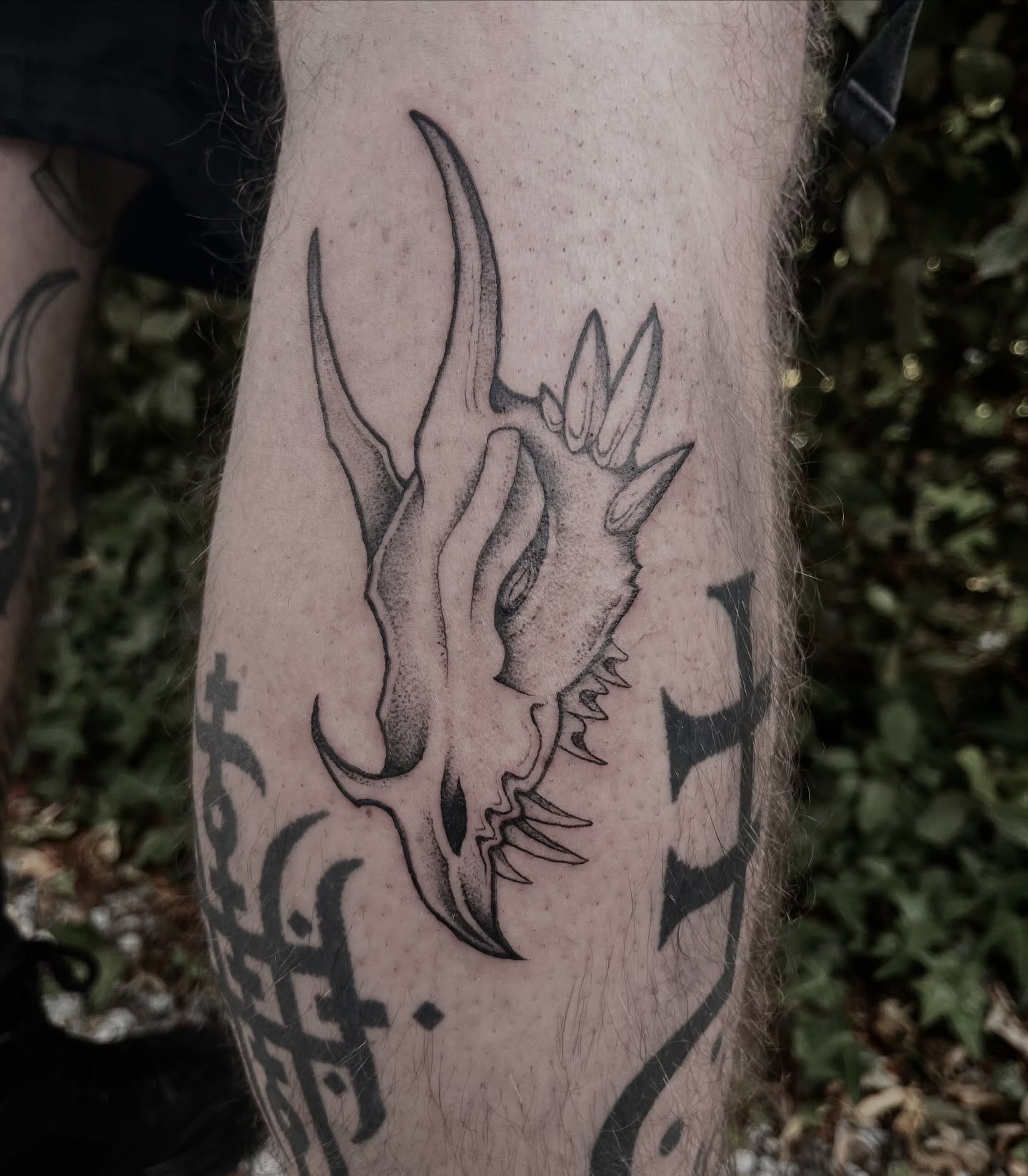 Dragon Skull tattoo